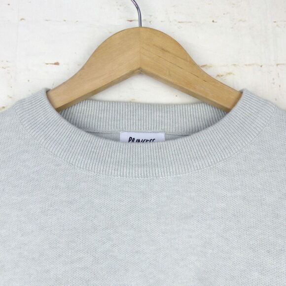 Princess Polly Crop Bell Sleeves Sweater Womens XS Gray Girl Soldier Relaxed - Picture 5 of 11